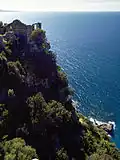 Ruines de la Sassa sur la falaise