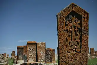 Khatchkars.