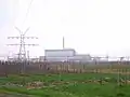 Vue du nord-ouest avec la ligne THT