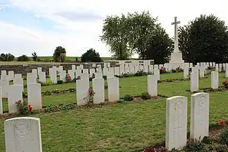 Le cimetière australien.