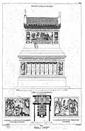 Plans du mausolée dessinés en 1832 par Louis-Marie Normand.