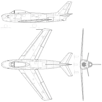 vue en plan de l’avion