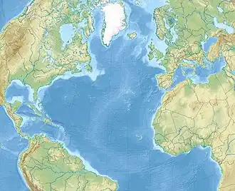 (Voir situation sur carte : océan Atlantique (Nord))