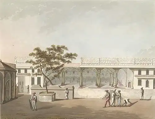 Façade nord du palais.