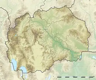 Voir sur la carte topographique de Macédoine du Nord