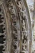 Patriarches aux phylactères (archivolte extérieure).
