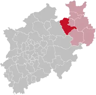 Localisation de Arrondissement de Gütersloh