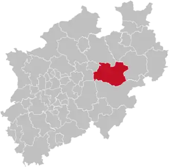 Localisation de Arrondissement de Soest