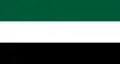 Version simplifiée du drapeau de l'État islamique d'Afghanistan et de l'Alliance du Nord, utilisé par le Front national de résistance.