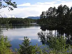 Lac en bordure de la route 41.