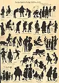 Nos bons voyageurs, silhouettes cosmopolites - par Stop, Louis Morel-Retz, Journal Amusant, 15 Septembre 1883.