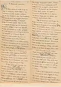 Manuscrits littéraires.