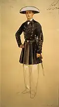 Porté par l'infanterie de marine.