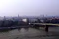 Novi Sad, vu depuis la citadelle de Petrovaradin