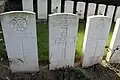 Tombes de soldats tombés les 29 et 30 septembre 1918.