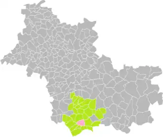 Noyers-sur-Cher dans l'intercommunalité en 2016.