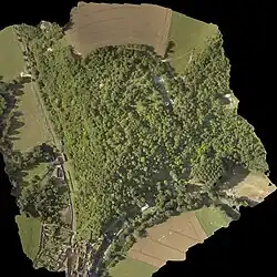 Orthophotographie du site.