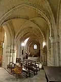 Collatéral nord, vue vers l'ouest.