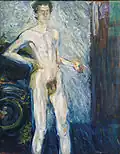 Richard Gerstl,Autoportrait nu à la palette1908