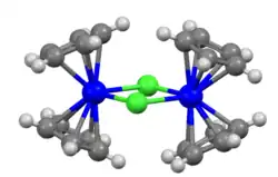 Image illustrative de l’article Chlorure de bis(cyclopentadiényl)titane(III)