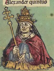 Image illustrative de l’article Alexandre V (antipape)