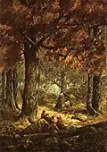 Nut Gatherers in the Forest (1900)