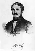 Lithographie de Miklós Barabás (1848)
