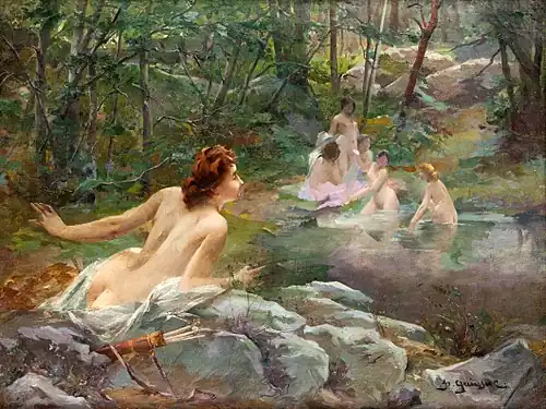 Nymphes dans la forêt