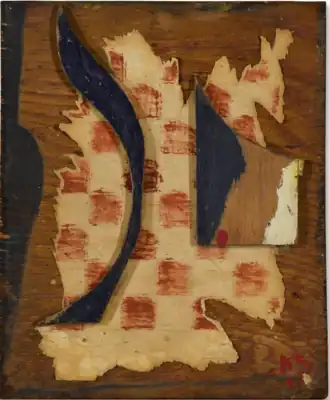 Kurt Schwitters, Sans titre (« Les Échecs »), 1941, localisation inconnue.