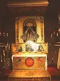 Statue de la Vierge dans le sanctuaire anglican.