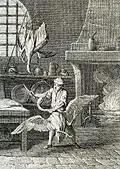Illustration par Jean-Baptiste Oudry, 1729-1734 (gravure par Pierre Aveline, 1755)