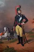 Pierre d'Almeïda, marquis d'Alorna, commandant du Regimento de Cavalaria de Évora  (armée portugaise).
