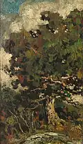Oak Tree and Marshland, entre 1901 et 1908, Florence Griswold Museum