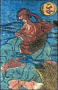 Un Oitekebori, entité spirituelle de la rivière à Honjo.