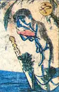 Une Ubume, le fantôme d’une femme morte en couches.