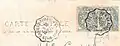 Cachet crénelé d'ambulant postal utilisé jusque dans les années 1930.