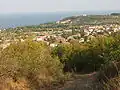 Vue panoramique prise du nord-ouest vers le sud-est