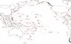 Carte politique du Pacifique