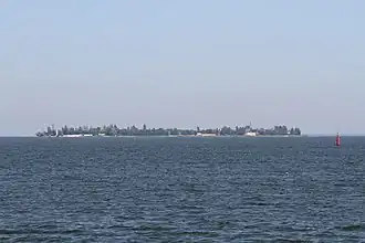 Vue de l'île.