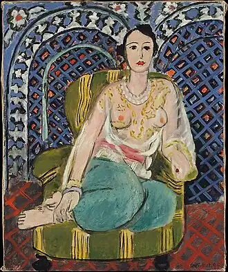Odalisque assise, 1926 – Metropolitan Museum of Art, New York.