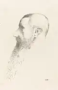 Fusain par Odilon Redon.