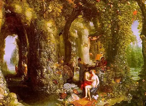Ulysse et CalypsoJan Brueghel l'Ancien, 1616Johnny van Haeften Gallery, Londres.