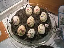 Œufs brodés