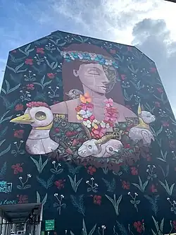 Œuvre de Pixel Pancho à Papeete.