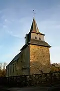 L'église Saint-Hubert (XVIIe&nbsp;siècle).