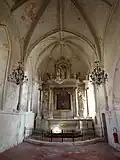 Le retable classé du XVIIIe siècle.