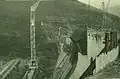 Le chantier du barrage (hiver 1954-55)