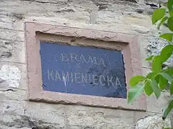 Plaque polonaise.