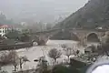 Olargues un jour de crue.