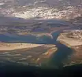 Île de Armona (à droite, habitée) et Île de Culatra (à gauche)